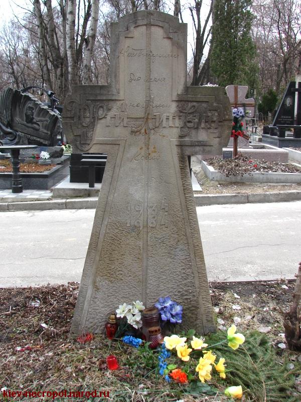 Литвин Юрий Тимонович. Байковое кладбище. Вид спереди