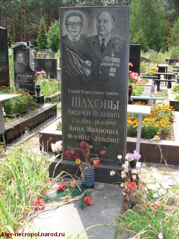 Шахов Андрей Исаевич. Лесное кладбище